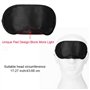 10 Pièces Masque de Sommeil Shade Cover Masque pour les Yeux avec Tampon de Nez, Noir