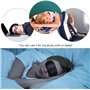 10 Pièces Masque de Sommeil Shade Cover Masque pour les Yeux avec Tampon de Nez, Noir
