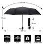 VON LILIENFELD® Parapluie de poche Résistant au Vent Ouverture et Fermeture Automatique Pliant Mini Légèrement Stable Skull Crân