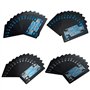 Jeu de cartes noires de poker professionnel - Étanche - En plastique - Qualité supérieure - Pour plus de plaisir pendant vos séa