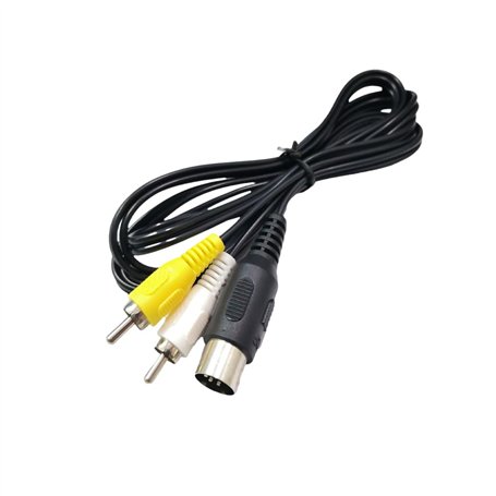 CHILDMORY AV RCA Câble Adaptateur Audio Vidéo TV pour Genesis 1 Console