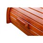 Boîte à pain en bois - Avec couvercle coulissant, Bois dense, Orange, Taille L