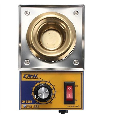 MASUNN Cm360A 100W 200-480 Degree Solder Pot Soudure Soufflante en INOX Plaque en Acier Inoxydable