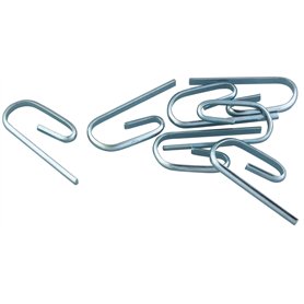 ATELIERS 28 - Agrafe 24 x 16 mm - Argenté - Vendu par 20 ATELIERS 28 - Agrafe 24 x 16 mm - Argenté - Vendu par 20