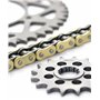 Afam 01275133 Kit chaîne de moto - kit acier pour YAMAHA MT-07 700 A (Tracer) ABS 2014 - 2017, or
