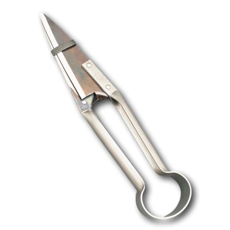 DUE BUOI Cisaille à mouton droite à nœud simple DB 160/32 - Longueur totale de la lame : 14 cm