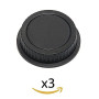 3X EF Bouchon Cache Arrière pour Objectif Canon EOS - ADAPTOUT Marque FRANÇAISE