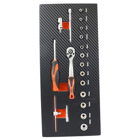 Fischer Darex 810901 Module de Rangement Comprenant Clé à Cliquet 1/4"