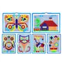 Jeu De Construction Mosaïque Puzzle Enfant Jouet Educatif Créatif Jouet Assemblage 296Pcs pour Garçons et filles plus de 3 ans C