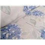 Pago Poco Parure de lit double en flanelle fantaisie Flori drap plat 240 x 280 cm. Drap housse 180 x 200 + 25 cm. Taies d'oreill