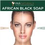 PraNaturals Savon Noir Africain Bio 100% Biologique 3x 200g, de source éthique et fabriqué à la main au Ghana, pour tous les typ