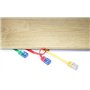 1aTTack.de Câble Réseau Cat6 Cat 6 Plat Flat Slim - 5X 2m - RJ45 Ethernet LAN DSL Routeur Modem - 5 Couleurs