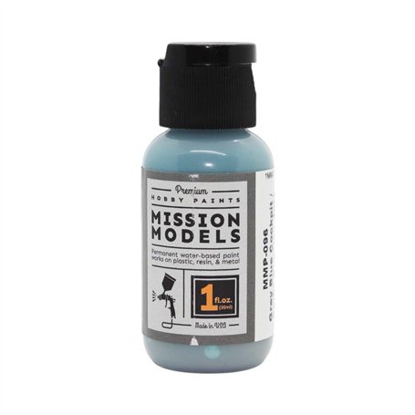 MISSION MODELS MMP-096 Grey Blue Cockpit / Camo Russian Jets Acrylic Paint 1 oz (30ml)