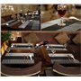 ISIYINER Sets de Table,Placemats Set Lot de 6 Lavables PVC Tapis de Table Antidérapantes Résistant à la Chaleur pour Dîner Cuisi