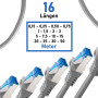 BIGtec cable ethernet 10 pièces - 0,50m CAT 7 cable rj45 50 centimètre LAN câble internet gigabit CAT7 Câble réseau gris