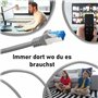 BIGtec cable ethernet 10 pièces - 0,50m CAT 7 cable rj45 50 centimètre LAN câble internet gigabit CAT7 Câble réseau gris