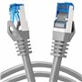 BIGtec cable ethernet 10 pièces - 0,50m CAT 7 cable rj45 50 centimètre LAN câble internet gigabit CAT7 Câble réseau gris