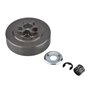 Pignon de Tambour d'embrayage 3/8" 6 Dents Rondelle Clip Roulement à Aiguilles Kit pour Stihl 017 018 021 023 025 MS170 MS180 MS