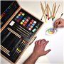 Artina Set de 89 pièces avec coffret dessin Genova – Set de peinture XXL dans coffret en bois – Set de peinture avec des craies