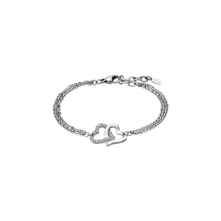 Lotus - LS1912-2/1 : Bracelet Femme Acier et Oxyde de Zirconium - Coeurs