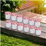 MC-Trend Lot de 12 Mini pots à confiture 30ml avec couvercle à vis – Bocaux avec couvercle à carreaux rouge et blanc, idéals pou