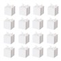 Awtlife Lot de 50 boîtes à friandises Blanches avec 50 Rubans pour décoration de fête de Mariage 5 cm