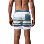 MaaMgic Homme Short de Bains Maillot de Bain avec Filet Style Tropical Voyage Pants Court de Sport Séchage Vite Bien pour Vacanc