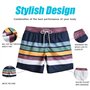 MaaMgic Homme Short de Bains Maillot de Bain avec Filet Style Tropical Voyage Pants Court de Sport Séchage Vite Bien pour Vacanc