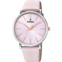 Montre FESTINA pour Femme F20371/2 Boyfriend Boîtier en Acier Inoxydable Gris Bracelet en Cuir Rose