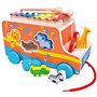 Mertens Voiture à piquer en bois avec xylophone pour enfants à partir de 18 mois Jouet pour enfants (jouet pour enfants à partir