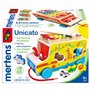 Mertens Voiture à piquer en bois avec xylophone pour enfants à partir de 18 mois Jouet pour enfants (jouet pour enfants à partir