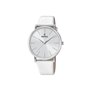 Montre FESTINA pour Femme F20371/1 Boyfriend Boîtier en Acier Inoxydable Gris Bracelet en Cuir Blanc