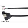 zdyCGTime Montage sur Panneau USB 2.0 d'un cble USB A Femelle vers 4 Broches Femelle Dupont cble USB de la Carte Mère (30 cm/30,