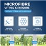 STARWAX - Microfibre pour vitres et miroirs - X4 - technologie "nid d'abeilles" capture les salissures et micro-goutelettes - no