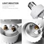Surenhap E27 Adaptateur de Douille Ampoules LED Convertisseur de Douille Lumière d'ampoule avec capteur de Mouvement PIR 360 °, 