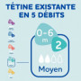 Lot de 3 Biberons DODIE Anti-Colique Sensation+ - Verre - 270ml - 0-6 Mois - Tét 45,99 €