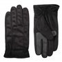 isotoner Gants en microfibre pour homme avec technologie déperlante pour écran tactile - noir - Large