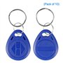 LIBO Inscriptible RFID Porte-clés 125KHz T5577 NFC Jeton proximité ID Contrôle d'accès Keyfobs Tags Carte Couleur Bleue Programm