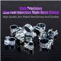 Swpeet Lot de 84 colliers de serrage plaqués zinc 10 tailles pour tuyau d'injection de carburant, parfait pour l'automobile, l'a