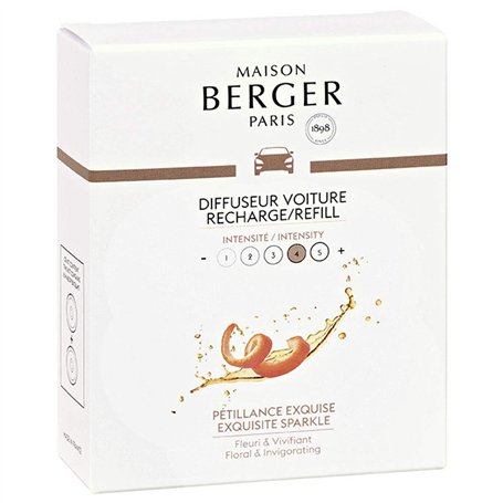 MAISON BERGER Recharges Diffuseur Voiture Pétillance Exquise