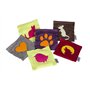 4cats Coussin Motif Oreiller Herbe à Chat pour Chat Multicolore