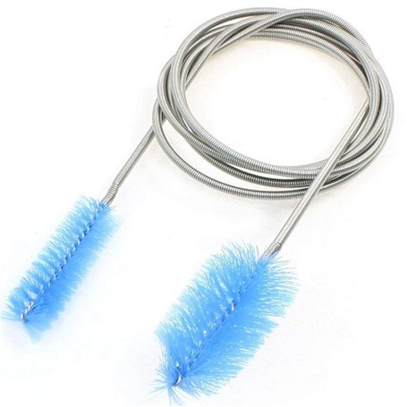 Dokpav 155cm Brosse de Nettoyage pour Àquarium Flexible Double Fin Fish Tank Tubes Filtres Brosse à Pipe Nettoyants Brosse à Tuy