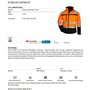 NITRAS Motion TEX VIZ Veste Softshell Haute visibilité | Veste de Travail avec Bordure réfléchissante 3M | Coupe-Vent S