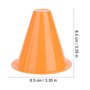 Alomejor 10Pcs Cônes de Plastique Marqueurs d'Agilité pour Entraînement Vitesse Formation Patinage Sports Orange