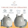 SPOTTED DOG GIFT COMPANY Tirelire Enfant, Céramique Tirelire Originale pour Filles Garçons et Adulte, Mignon Chat Themé Maison C