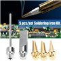 5Pcs Gaz Soudure Brasage Fer Conseils Coupeur de Mousse Électrique Accessoires de soudage