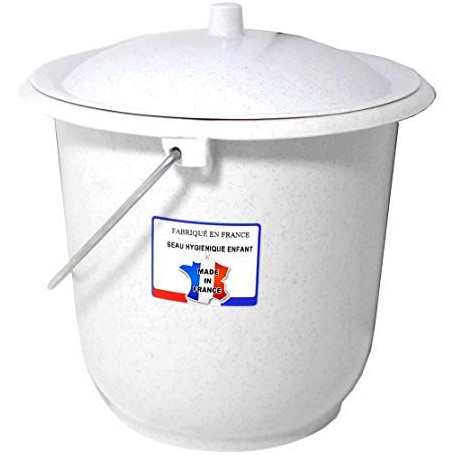 SoBazar - ALUMINIUM ET PLASTIQUES - Seau hygienique modele enfant Ø 23 mm 5 litres avec couvercle avec Anses en acier