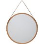 AC-Déco Miroir Rond avec Anse RT Cadre en Bambou - Beige - D 38 Cm - Cirila