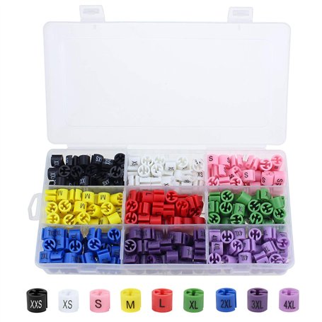 Dreamtop 450 Pcs Marqueurs de Taille en Plastique colorés pour Cintres