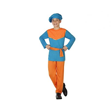 ATOSA déguisement paysan médiéval enfant garçon bleu 7 a 9 años